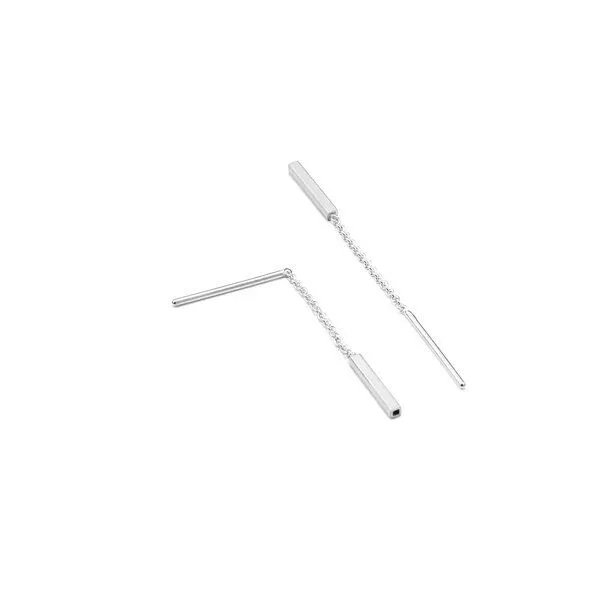 Jonathan Radetz Jewellery Jonathan Radetz Jewellery Ohrstecker fineSQUARE, Silber 925, Sterlingsilber, Länge 10 - 40 mm, Handmade in Germany – Produktbild 1 von 3