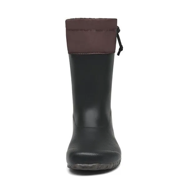 SAGUARO SAGUARO - Gummistiefel Barfußschuhe vegan Naturkautschuk, Schwarz, – Produktbild 4 von 4