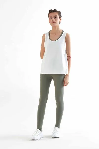 True North TRUE NORTH Bio-Damen-Sport-Leggings, grün, Gr. L – Produktbild 3 von 4
