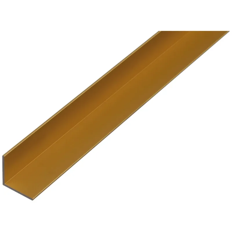 Alberts ALBERTS Winkelprofil, gleichsch., Alu gold elox., LxBxHxS 1000 x 10 x 10 x 2 mm – Produktbild 1 von 1