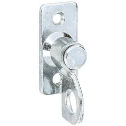 Alberts ALBERTS Vorreiber, auf Platte, gelb verzinkt, Platte BxL 20x45 mm – Produktbild 1 von 1