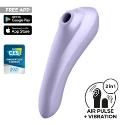 Satisfyer Satisfyer Dual Pleasure Connect App, Vibrator + Druckwellen – Produktbild 1 von 1