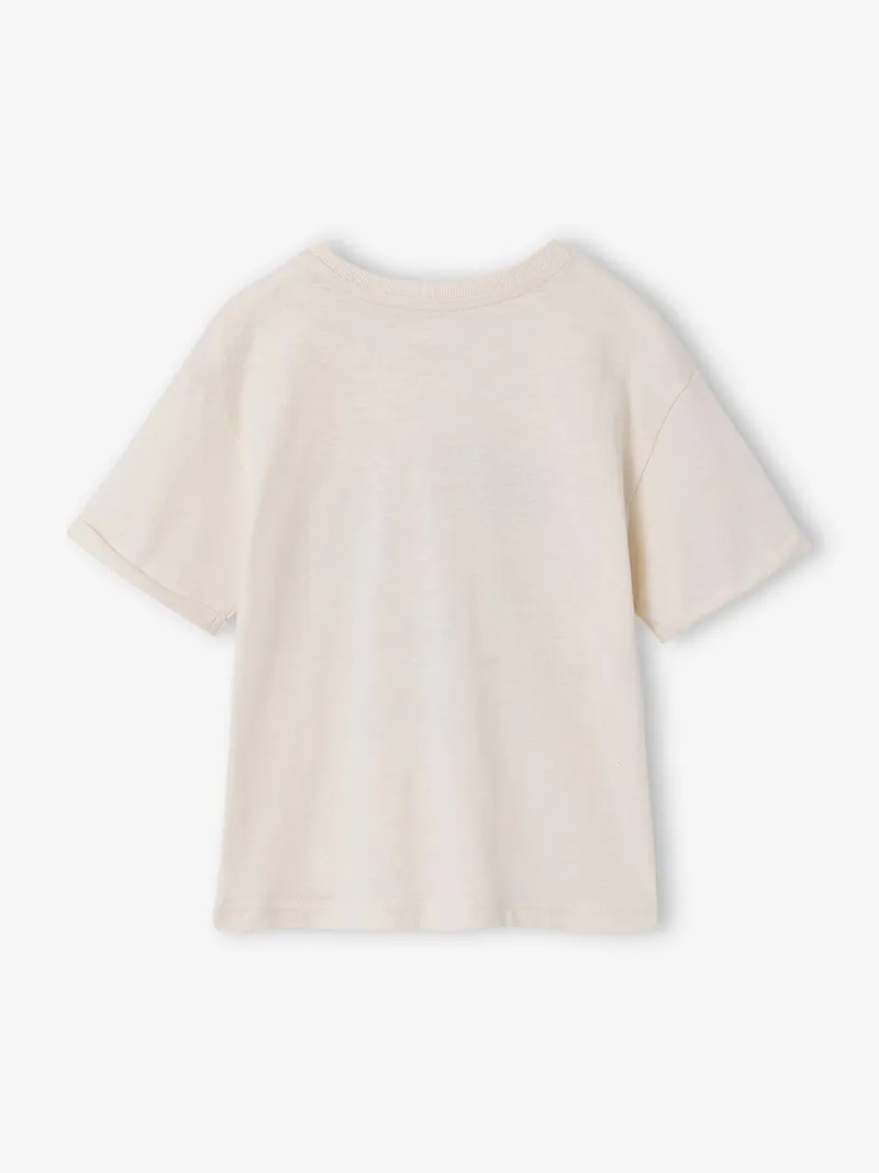 Vertbaudet Jungen T-Shirt mit Tiermotiv, Wollweiß, – Produktbild 2 von 3