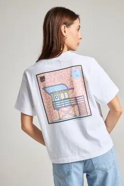 Trendsplant Women's Antonyo Marest x Trendsplant Art Hut T-Shirt White – Produktbild 1 von 1