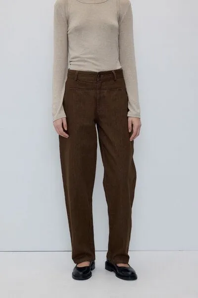 Rita Row Rita Row Denim-Hose MAGMA mit hohem Bund, Brown, – Produktbild 3 von 4