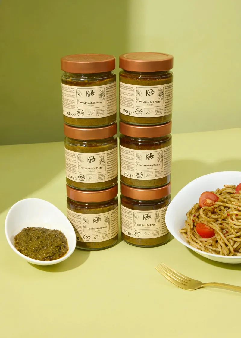 KoRo Bio Fenchelpesto mit wildem Fenchel 6 x 190 g – Produktbild 1 von 5