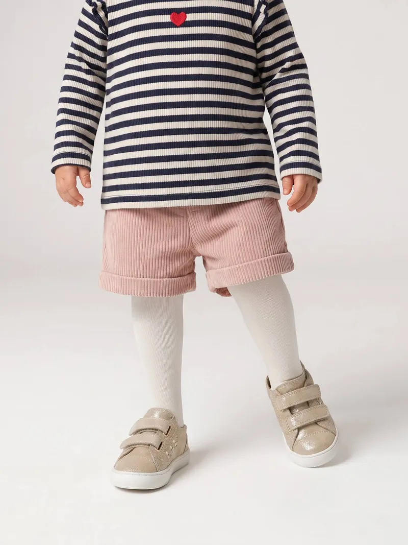 Vertbaudet Mädchen Baby Cord-Shorts pudrig, Pudrig rosa, – Produktbild 3 von 3