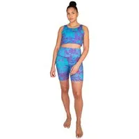 ÆVRIL ÆVRIL Damen Kurze Yoga Leggings // Avril Print // Bio-Baumwolle – Produktbild 1 von 1