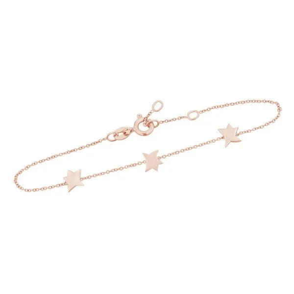 Eppi Eppi Silbernes Armband mit Sternen Der Kleine Prinz, Rosa, – Produktbild 1 von 4