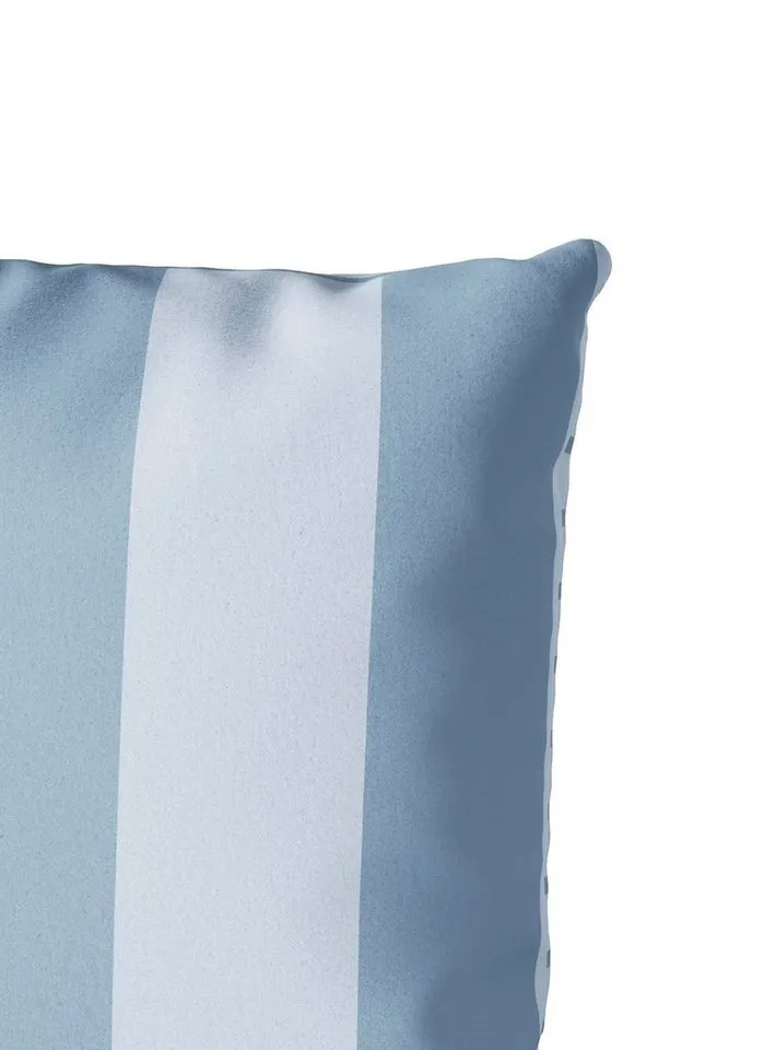 OTTO home Wendebettwäsche Sari in verschiedenen Qualitäten, Linon, 2 teilig, ab Gr. 135x200 cm, Wendedesign, moderne Bettwäsche mit Streifen, Blau, – Produktbild 5 von 5