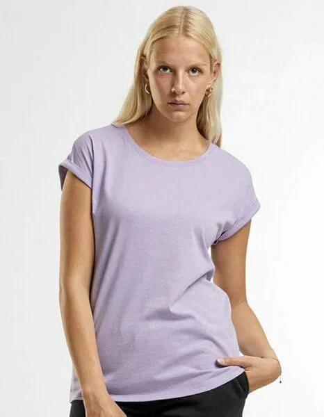 New Morning Studios New Morning Studios Ladies Extended Shoulder Tee Damen T-Shirt, Schwarz, – Produktbild 2 von 3