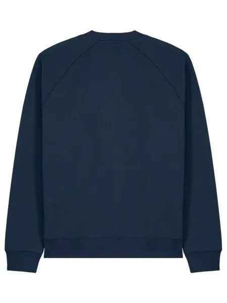 YTWOO YTWOO Klassisches Unisex Raglan Sweatshirt mit Relaxed Fit aus 100% Biobaumwolle, Navyblau, – Produktbild 1 von 4