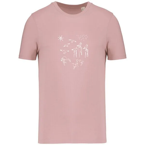 Greenspired Greenspired Basic Bio T-Shirt Nr.4 Coastal Life 155g/m² XXS - 4 XL, Rosa, – Produktbild 1 von 1