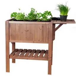 matrasa Hochbeet mit Tisch CUBE 1 - Gemüsebeet Kräuterbeet für Balkon & Terrasse – Produktbild 1 von 1