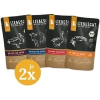 Liebesgut Tiernahrung Liebesgut Tiernahrung Probierpaket Katze Adult 8 x 100 g – Produktbild 1 von 1