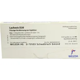 Weleda WELEDA LACHESIS D 20 Ampullen 8X1 ml Ampullen – Produktbild 1 von 1