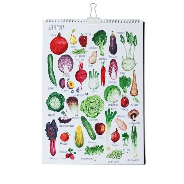 roots of compassion roots of compassion Saisonkalender von Pia Kraftfutter - 100 % Öko - saisonal, Obst, Gemüse, bio, Geschenk – Produktbild 3 von 4