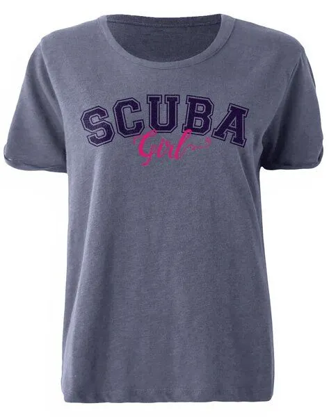 Lexi&Bö Lexi&Bö Scuba Girl Oversized T-Shirt Damen, Blue granite (grau), – Produktbild 1 von 1