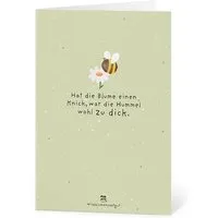 Die Stadtgärtner Die Stadtgärtner Grußkarte mit Saatpapier und Umschlag I Lustige Karte als Gruß & Dankeschön I Saatpapier enthält hochwertige Wildblumen-Samen – Produktbild 1 von 1