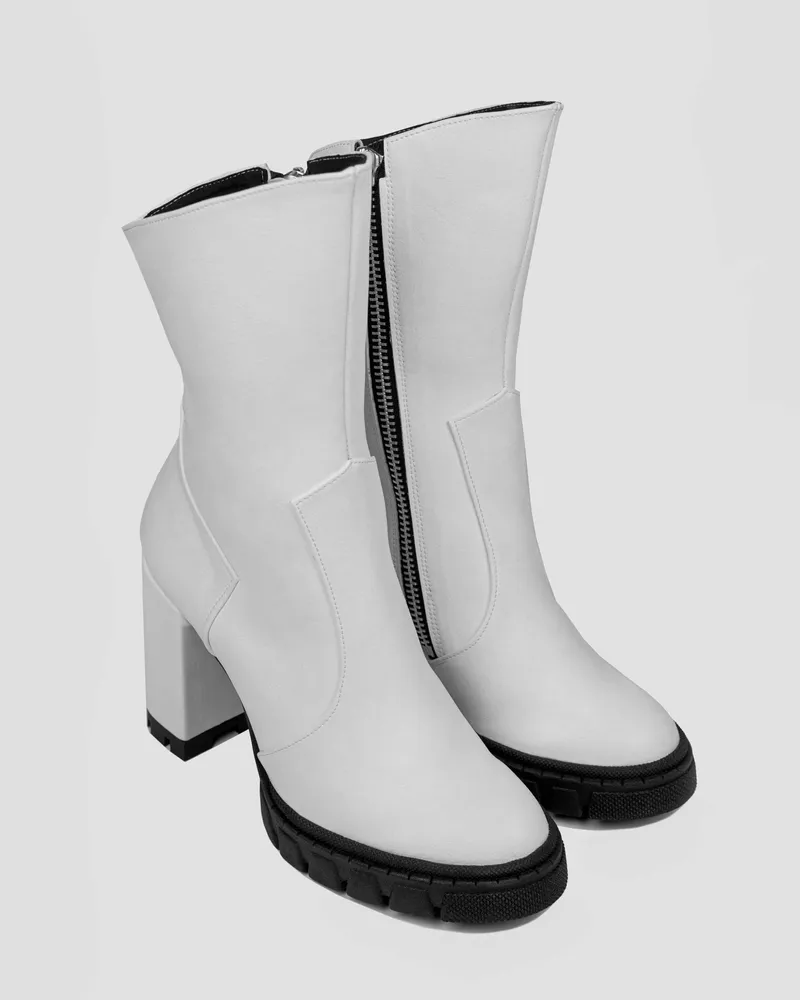 BOHEMA BOHEMA Damen vegan Stiefelette Ritual Weiß, Weiß, – Produktbild 2 von 2