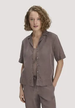 hessnatur hessnatur Bluse Relaxed aus TENCEL Lyocell mit Leinen – Produktbild 1 von 1