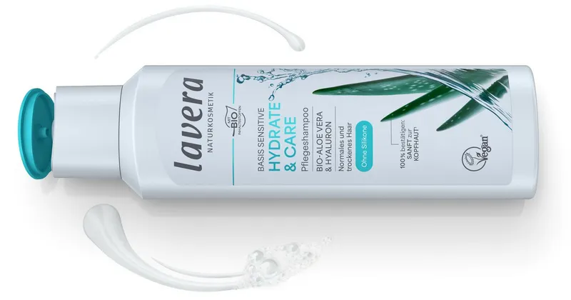 lavera lavera Basis Sensitive Pflegeshampoo Hydrate & Care – Produktbild 1 von 5