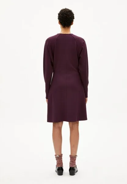 ARMEDANGELS ARMEDANGELS CALINAA Damen Jerseykleid aus LENZING ECOVERO Viskose Mix, Dark cranberry, – Produktbild 2 von 4