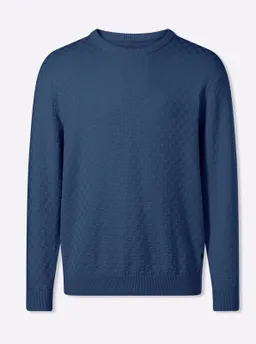 marco donati Rundhalspullover jeansblau – Produktbild 1 von 1