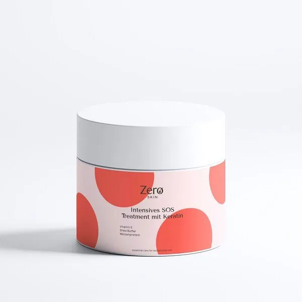 Zerø Zerø Intensives SOS Treatment mit Keratin - 170 ml - Pflegekur für trockenes, strapaziertes & glanzloses Haar mit Weizenprotein, Sheabutter & Avocadoöl – Produktbild 1 von 3