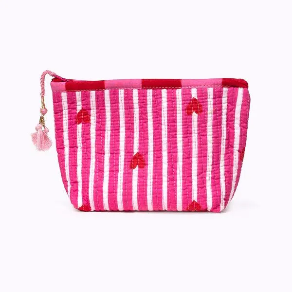 KIKOONI KIKOONI Geldbörsen | kleine Taschen | Passtasche "Mini Traveler", "love edition" pink, – Produktbild 1 von 4