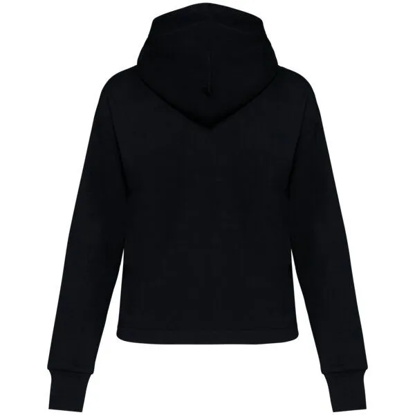 Greenspired Greenspired Umweltfreundliches Damen-Kapuzensweatshirt aus French Terry mit Reißverschluss 300g/m² XS-XL, Schwarz, – Produktbild 2 von 2