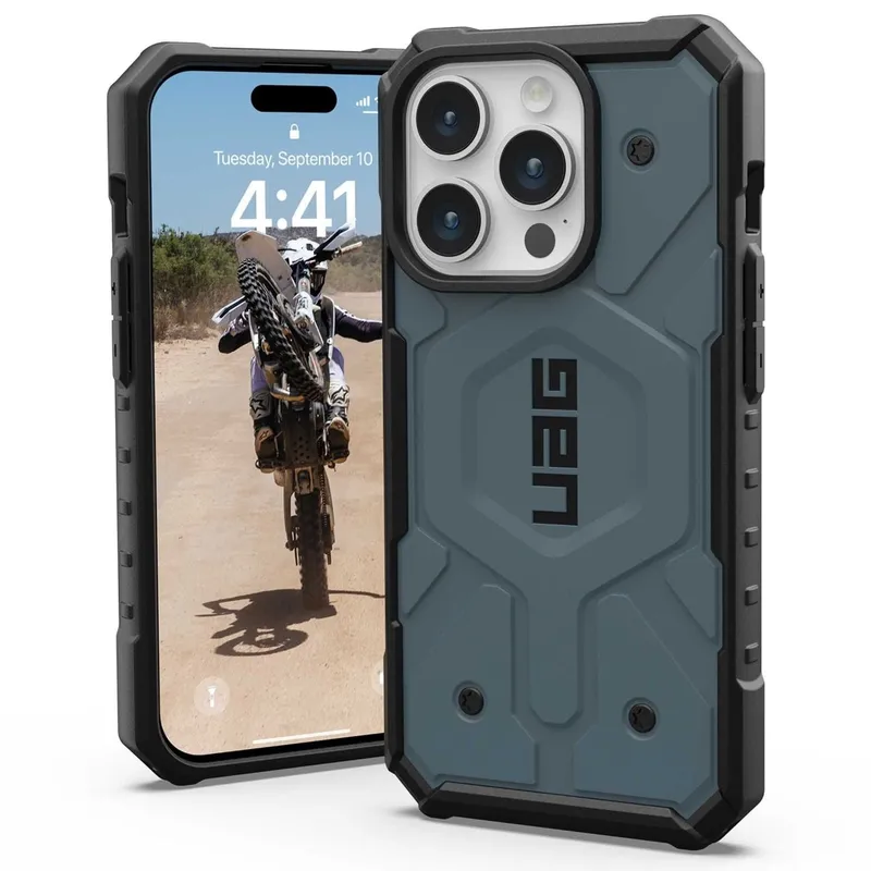 Urban Armor Gear MagSafe-Hülle für Apple iPhone 15 Pro, Urban Armor Gear, Pathfinder, Blau – Produktbild 1 von 1