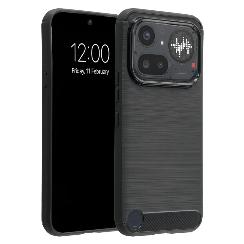 imoshion imoshion Brushed Back Cover für das Nothing Phone (4a) Pro, Schwarz, – Produktbild 1 von 1