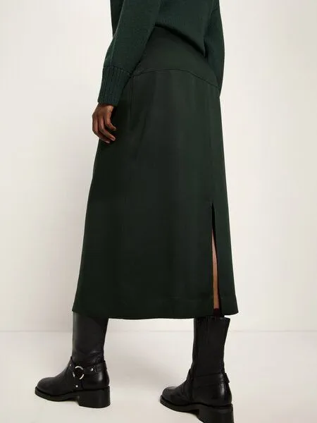 LANIUS LANIUS Midirock aus TENCEL Lyocell, Forest, – Produktbild 3 von 4