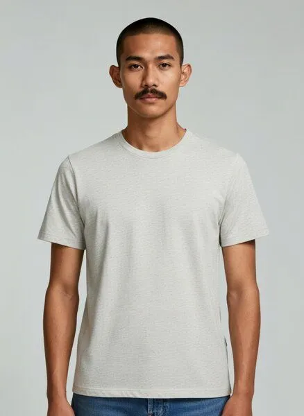 UNIPOLAR UNIPOLAR Basic T-Shirt Modell: Creative, Eco-heather (natur), – Produktbild 1 von 2