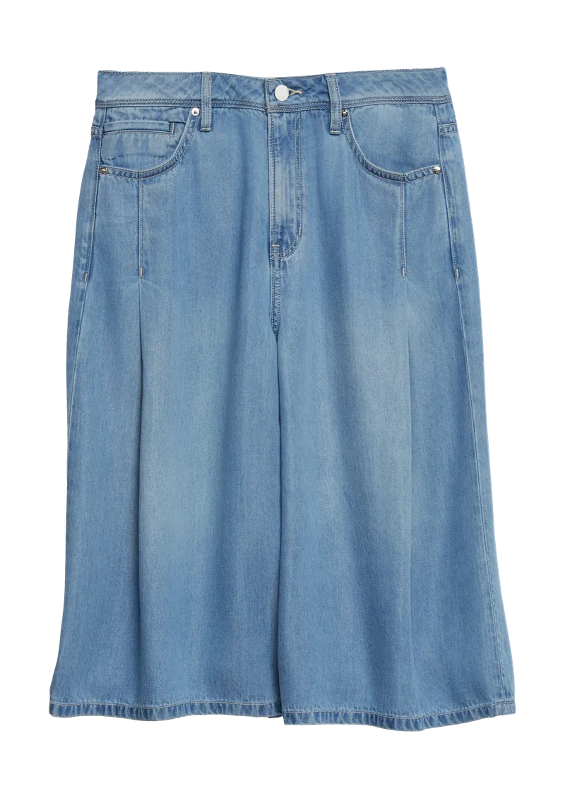 s.Oliver Bermuda-Jeans Suri / Regular Fit / High Rise / Lyocell, Blau, – Produktbild 1 von 3