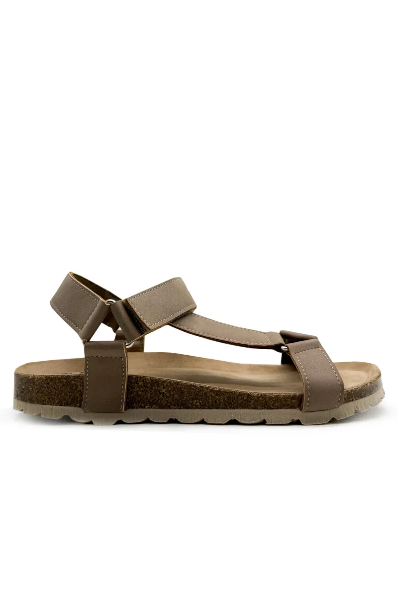 thies thies Herren vegan Sandalen Eco Bio Trek Elefant Grau, Beige, – Produktbild 2 von 2