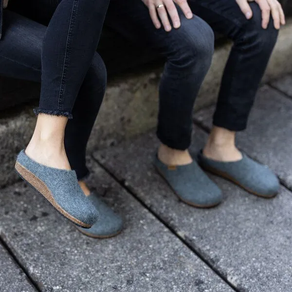 Stegmann Stegmann Filzpantoffel 208 aus 100% Merino-Wolle für Damen & Herren, Grau, – Produktbild 2 von 4