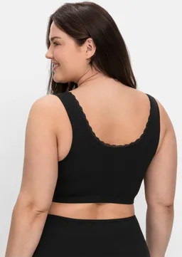 sheego Bügelloser BH schwarz + weiß – Produktbild 1 von 1