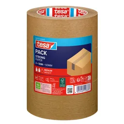 Tesa SE tesapack STRONG PAPER, 50 m x 50 mm, braun, 3 Rollen_ST – Produktbild 1 von 1