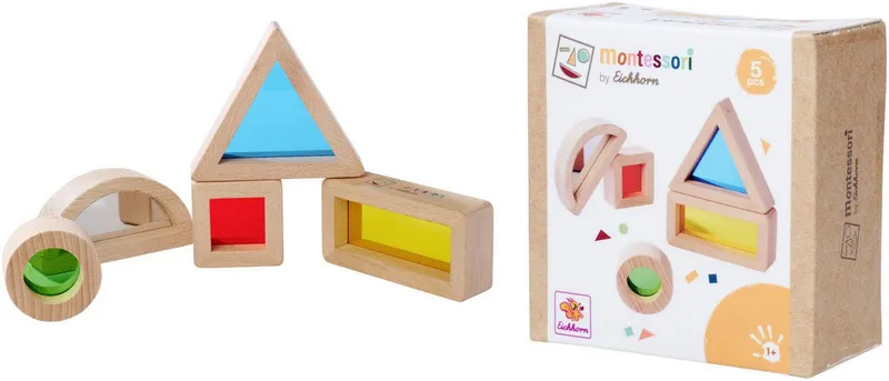 eichhorn eichhorn Montessori Fensterbausteine Spielbausteine, Bunt, – Produktbild 2 von 5