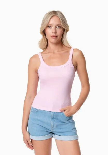 ORGANICATION ORGANICATION IPEEK | Ripp-Tanktop aus TENCEL Modal und Bio-Baumwolle, Rose, – Produktbild 1 von 4