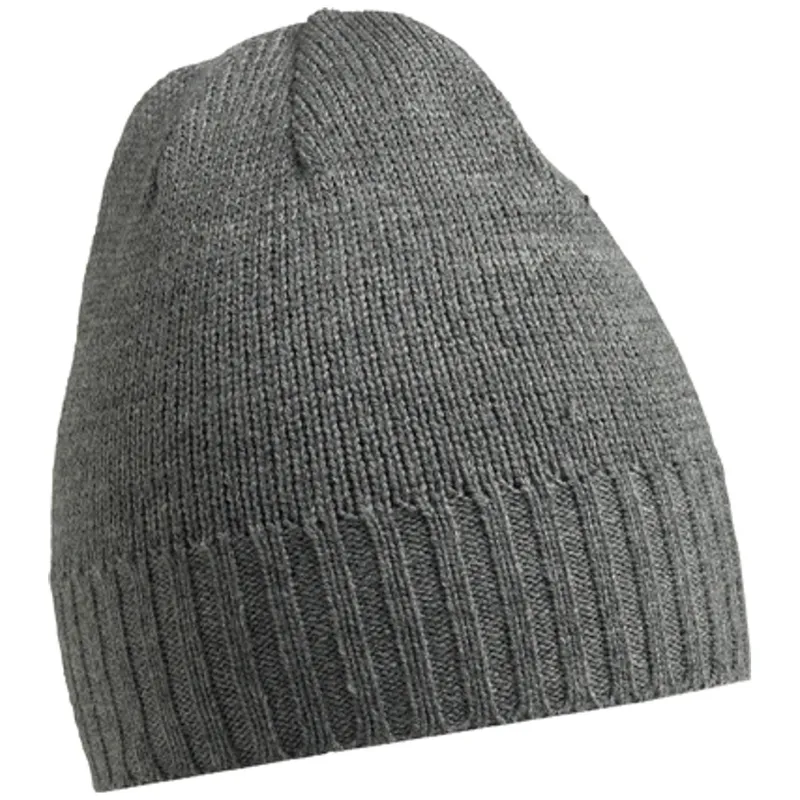 Myrtle Beach myrtle beach Enganliegende Strickmütze mit geripptem Rand MB503 Gr. one size dark-grey-melange – Produktbild 1 von 1