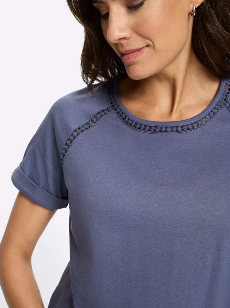 Witt Rundhalsshirt rauchblau, Rauchblau, – Produktbild 2 von 2
