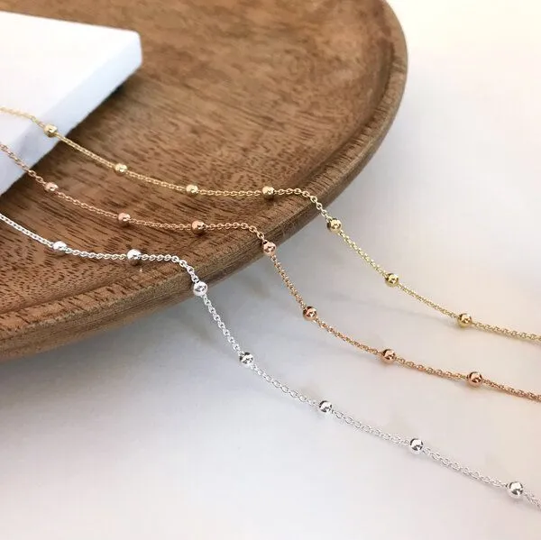 MOANINA MOANINA Kette Choker Bella - 925 Silber/18k Gold Vermeil, Rose, – Produktbild 4 von 4