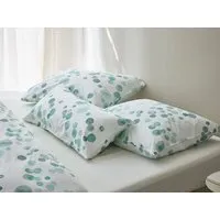 Yumeko Kissenbezug "Yumeko" aus Baumwollsatin, Watercolor dots sea green, – Produktbild 1 von 1