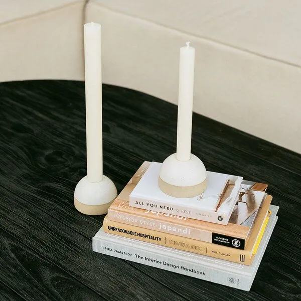 Originalhome Originalhome ReClay Stabkerzenhalter – 2er-Set, Weiß, – Produktbild 1 von 4