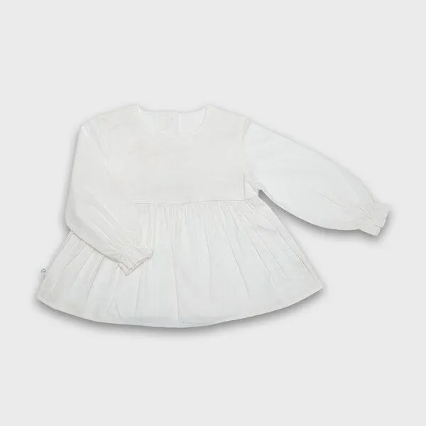 OrganicEra OrganicEra Bio Vual Baby Mädchen Bluse, Weiß – Produktbild 1 von 3