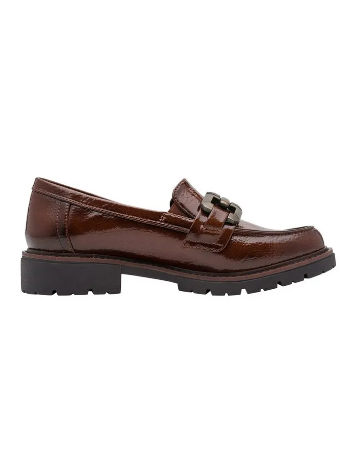 Jana Jana Vegan, Mehrweite mit Absatz kein Absatz 8-24764-41 Slipper Vegan, Braun, – Produktbild 3 von 5