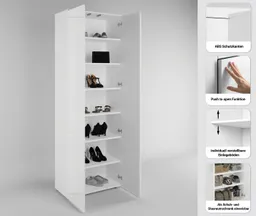 OTTO home Schuhschrank Paris 2-türiger griffloser geräumiger Schuhschrank mit einer Höhe von 200 cm – Produktbild 1 von 1